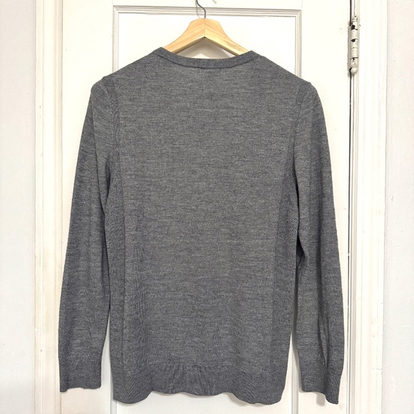 Express Men's Merino Blend Gray Crew Neck Sweater | Size: M - Picture 5 of 6
